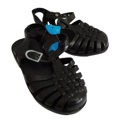 Girls Jelly Beans Summer Buckle Sandals | Black