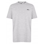 Slazenger Men's Plain Crew Neck Short Sleeve T-Shirt | Grey Marle