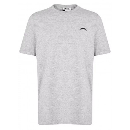 Slazenger Men's Plain Crew Neck Short Sleeve T-Shirt | Grey Marle