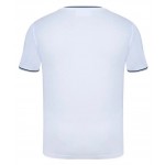 Slazenger Men's 100% Cotton Crew Neck Tipped Short Sleeve T-Shirt | White