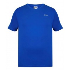 Slazenger Men's Plain V Neck Short Sleeve T-Shirt | Royal Blue