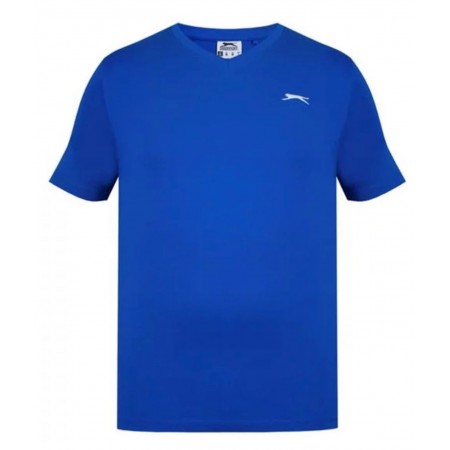 Slazenger Men's Plain V Neck Short Sleeve T-Shirt | Royal Blue