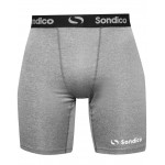 Sondico Men's Core 6 Base Layer Shorts Trunks |  Large Grey Marle