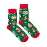 Splosh Christmas Socks & Can Cooler Pack |  Dog Print
