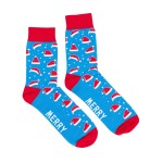 Splosh Christmas Socks & Can Cooler Pack |  Santa Print