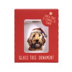 Splosh Home & Gift Christmas Glass Hanging Bauble| Cavoodle