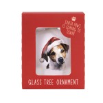Splosh Home & Gift Christmas Glass Hanging Bauble| Jack Russell