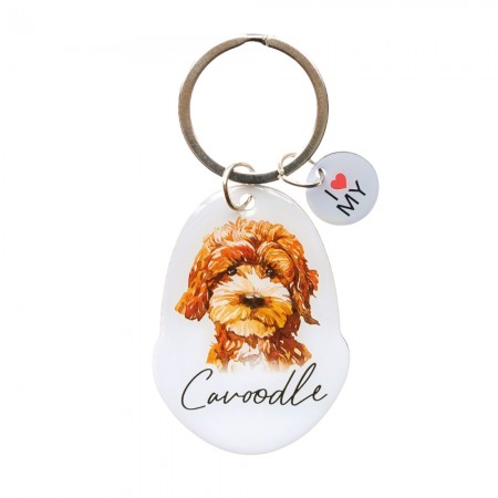 Pet Keyring with Charm | Cavoodle