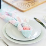 Splosh Easter Gift Range | Bunny Napkins & Rings Set