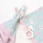 Splosh Easter Gift Range | Bunny Napkins & Rings Set
