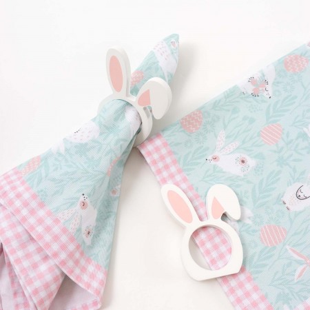 Splosh Easter Gift Range | Bunny Napkins & Rings Set