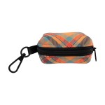Frank Barker by Splosh Orange Plaid Dog Poo Bag Holder | Includes 15 Bags