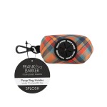 Frank Barker by Splosh Orange Plaid Dog Poo Bag Holder | Includes 15 Bags