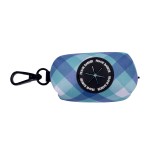 Frank Barker by Splosh Teal Gingham Checks Dog Poo Bag Holder | Includes 15 Bags