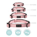 Frank Barker by Splosh Pink Gingham Dog Collar | Four Sizes