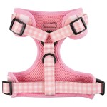 Frank Barker by Splosh Pink Gingham Checks Dog Harness | Large