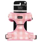 Frank Barker by Splosh Pink Gingham Checks Dog Harness | Large