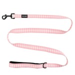 Frank Barker by Splosh Pink Gingham Checks Dog Lead | Size XS - S