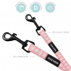Frank Barker by Splosh Pink Gingham Checks Dog Lead | Size XS - S