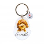 Pet Keyring with Charm | Groodle