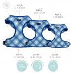 Frank Barker by Splosh Teal Gingham Checks Dog Harness | Three Sizes