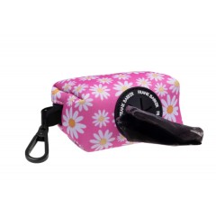 Frank Barker by Splosh Pink Daisies Dog Poo Bag Holder | Includes 15 Bags Frank Barker by Splosh Pink Daisies Dog Poo Bag Holder | Includes 15 Bags