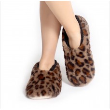 SnuggUps Women's Caramel Leopard Print Slippers |  Large EU 38 - 39