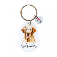 Pet Keyring with Charm | Labrador