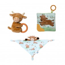 Mary Meyer Baby Taggies Hetty Highland Cow Plush Gift Pack by SPLOSH | 3 Items