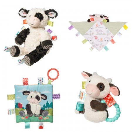 Mary Meyer Baby Taggies Buttercup Cow Plush Gift Pack by SPLOSH | 4 Items