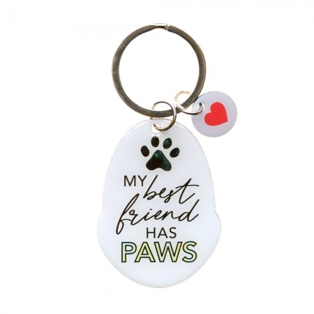 Pet Keyring with Charm | My Best Friend Has Paws