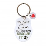 Pet Keyring with Charm | Rescue