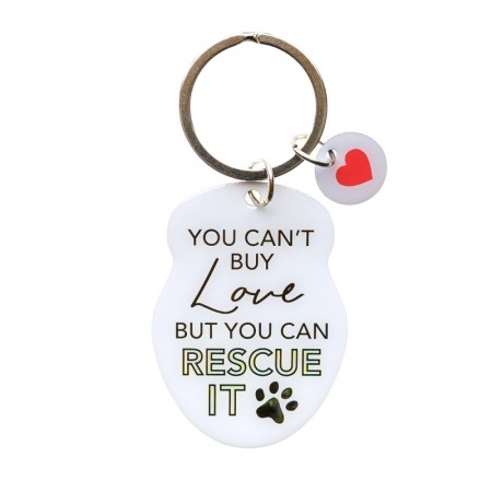 Pet Keyring with Charm | Rescue