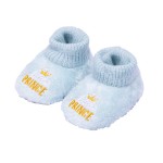 SnuggUps Baby Prince Embroidered Slippers | Blue