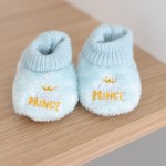 SnuggUps Baby Prince Embroidered Slippers | Blue