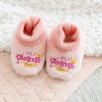 SnuggUps Baby Princess Embroidered Slippers | Pink