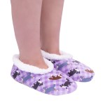 SnuggUps Women's Border Collie Dog Print Slippers | By Splosh