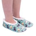 SnuggUps Women's French Bulldog Dog Print Slippers | By Splosh