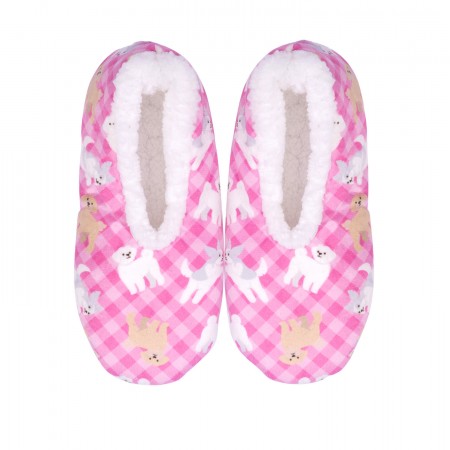 SnuggUps Women's Maltese Dog Print Slippers | By Splosh