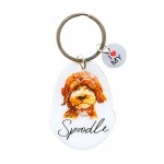 Pet Keyring with Charm | Spoodle