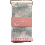 Splosh Easter Gift Range | Bunny Napkins & Rings Set