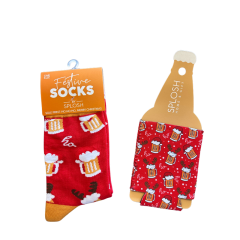 Splosh Christmas Socks & Can Cooler Pack | Beer Print Splosh Christmas Socks & Can Cooler Pack | Beer Print