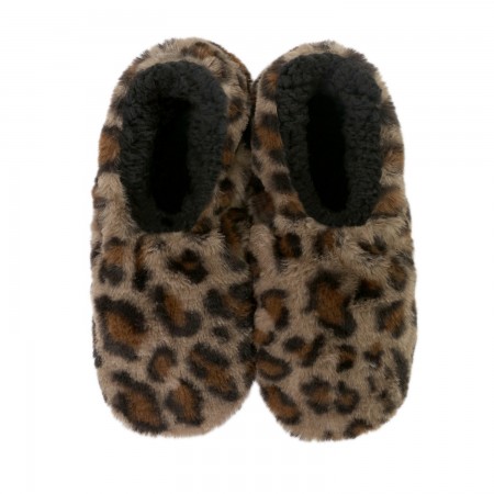 SnuggUps Women's Caramel Leopard Print Slippers |  By Splosh SnuggUps Women's Caramel Leopard Print Slippers |  By Splosh