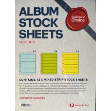 Australia Post Collectors Choice A4 Stamp Album Stock Sheets 12 x Mixed Strip Australia Post Collectors Choice A4 Stamp Album Stock Sheets 12 x Mixed Strip