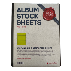 Australia Post Collectors Choice A4 Stamp Album Stock Sheets 12 x 6-Strip