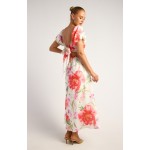 STYLE STATE Pleated Bodice Tie Style Midi Dress | Summer Floral