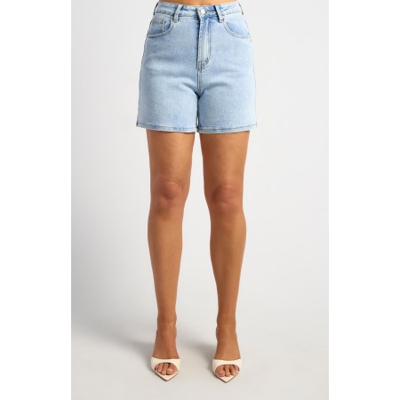 STYLE STATE High Waist Stretch Denim Shorts | Pale Blue Denim Wash