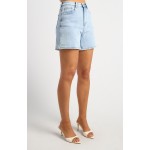 STYLE STATE High Waist Stretch Denim Shorts | Pale Blue Denim Wash