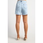 STYLE STATE High Waist Stretch Denim Shorts | Pale Blue Denim Wash
