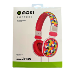 Moki Poppers Kids Over Ear Headphones | Rainbow Triangle